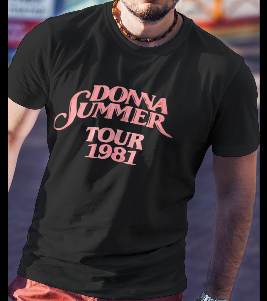 Donna Summer Tour 1981 Retro Disco Concert Memorabilia T-Shirt