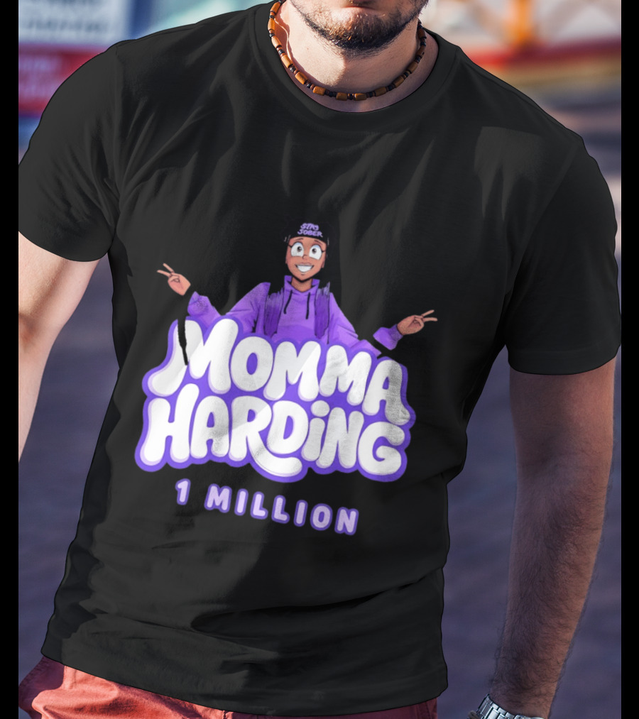 Momma Harding Stay Sober 1 Million Content Creator Celebration T-Shirt