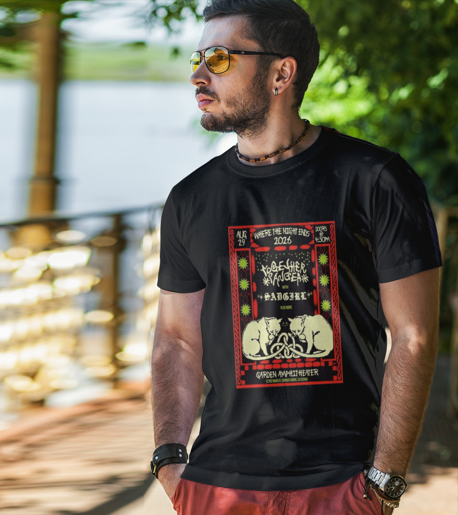 Together Sanguis Garden Amphitheater Concert August 29 2026 Featuring Sadgirl Where The Night Ends T-Shirt