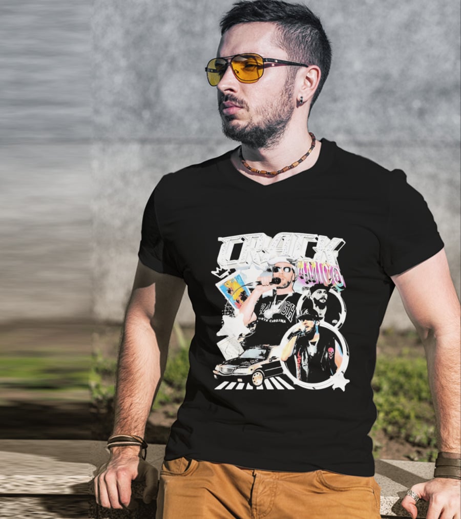 CRACK AMICO Raleigh North Carolina Hip Hop T-Shirt