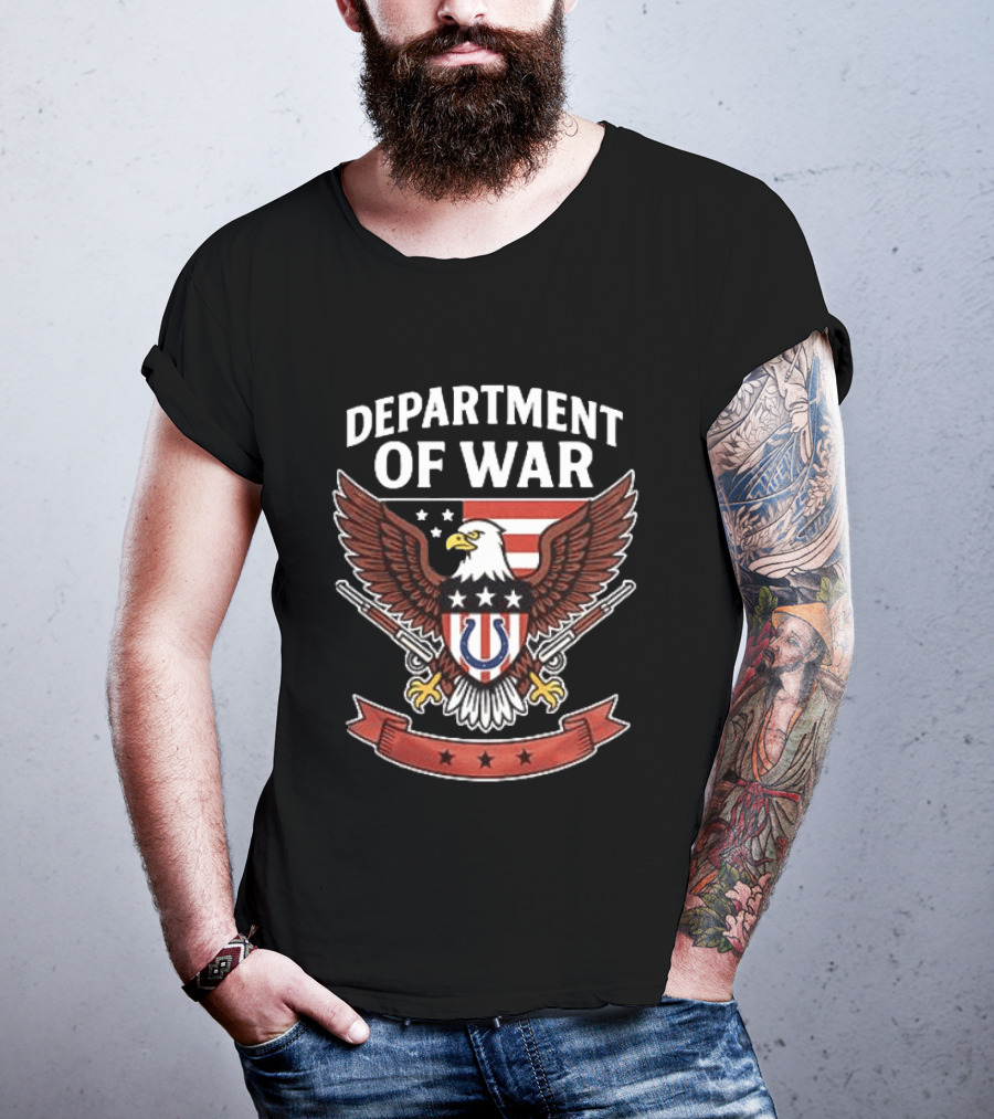 Department Of War Eagle Indianapolis Colts Stars And Stripes T-Shirt