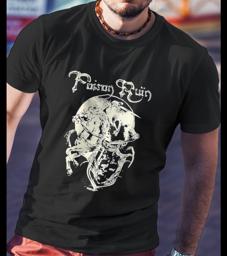 Poison Ruin Knight On Horseback Dungeon Synth Band T-Shirt