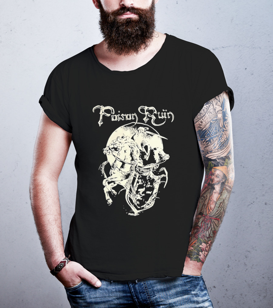 Poison Ruin Knight On Horseback Dungeon Synth Band T-Shirt