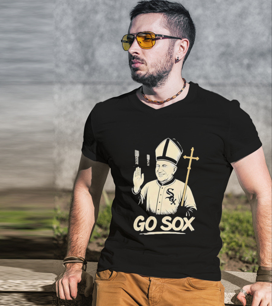 Pope Francis Go Sox Chicago White Sox MLB T-Shirt