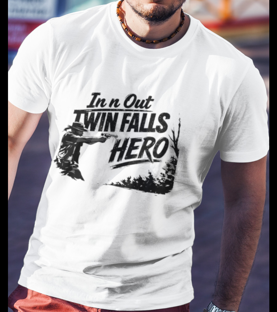 In N Out Twin Falls Hero Jordan Salinas Idaho T-Shirt