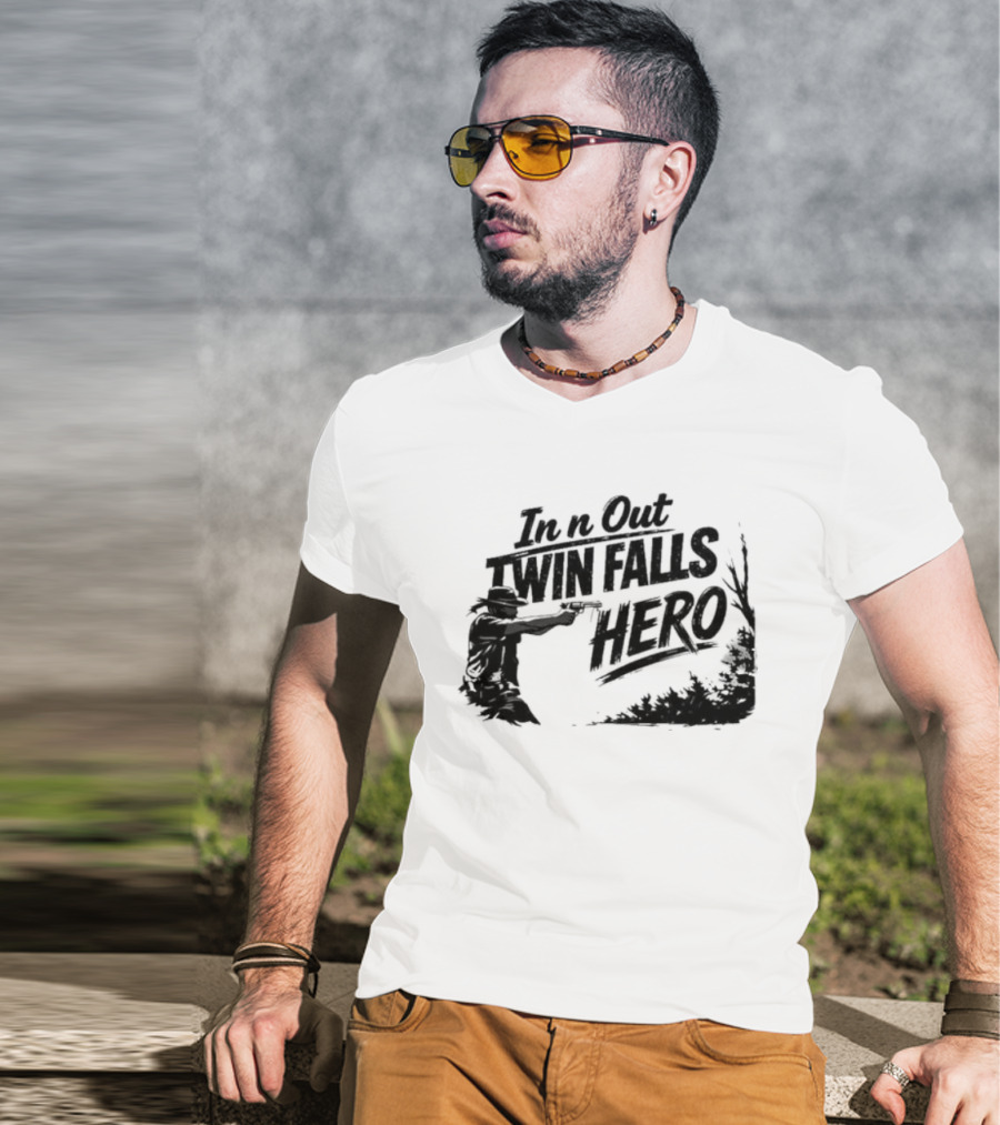 In N Out Twin Falls Hero Jordan Salinas Idaho T-Shirt