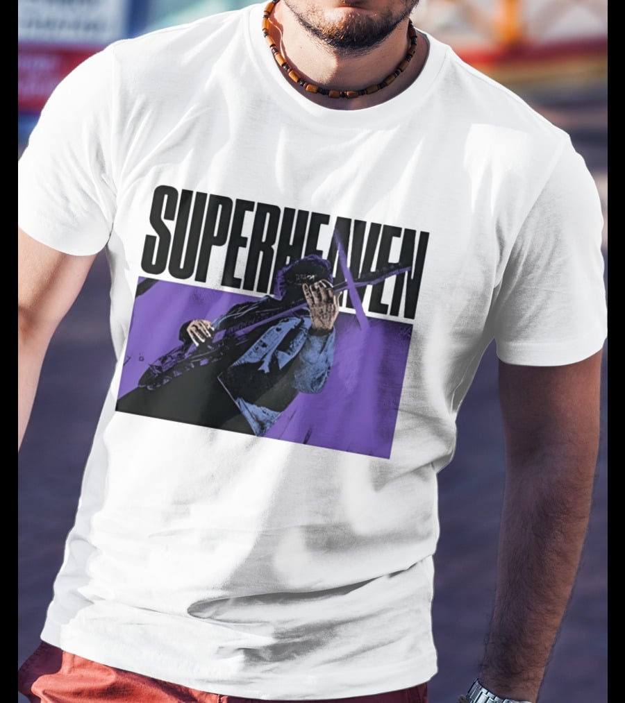 Superheaven Guitarist Performance Alternative Rock Purple Aesthetic T-Shirt