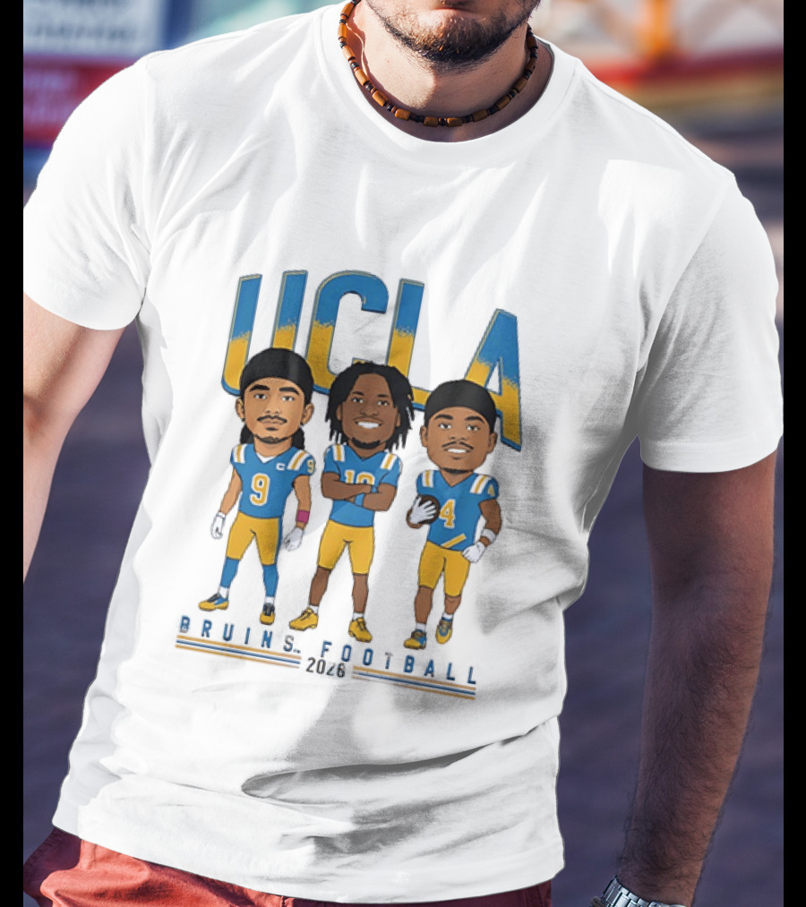 UCLA Bruins Football 2026 Players Cartoon Characters T-Shirt