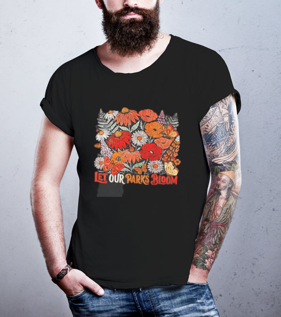 Let Our Parks Bloom Wildflower 63 National Parks T-Shirt