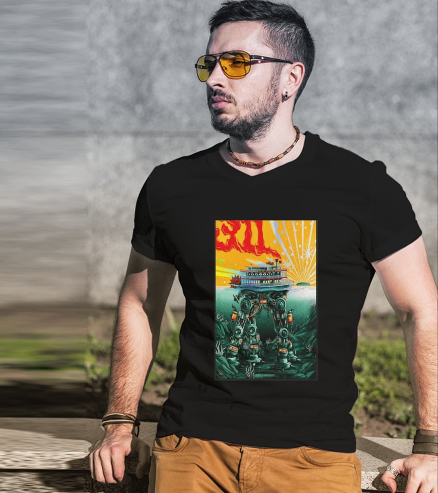 311 Kansas City MO 2026 Steamboat Robot T-Shirt