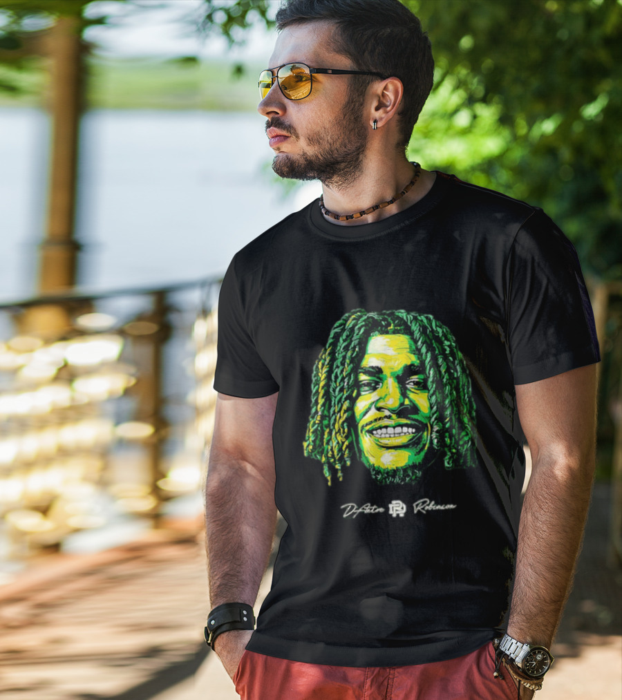 D’Antre Robinson Oregon Ducks NCAA Football Big Head T-Shirt
