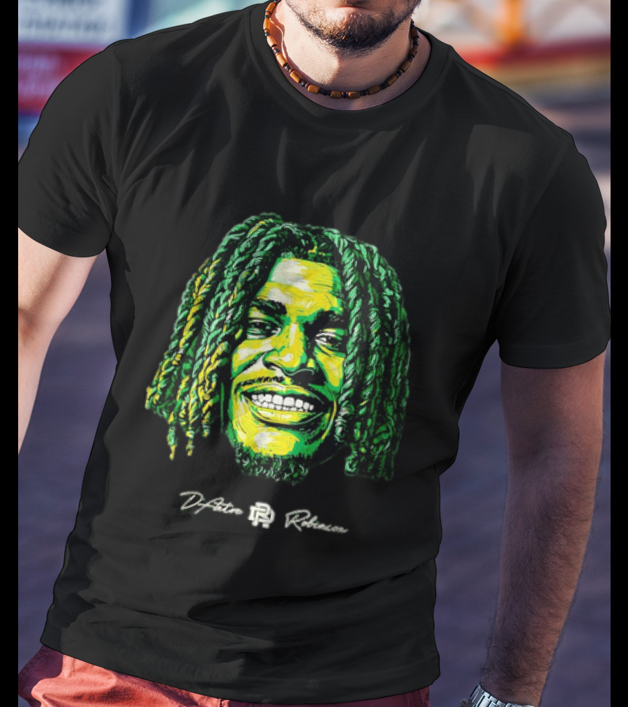 D’Antre Robinson Oregon Ducks NCAA Football Big Head T-Shirt