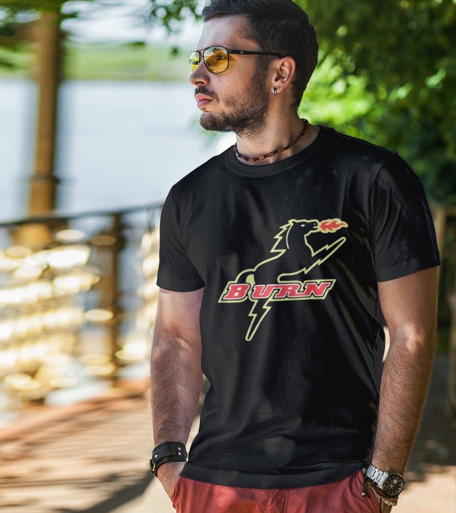 Burn Fire Breathing Horse Team T-Shirt
