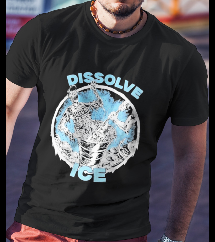 Dissolve Ice Undead Horror Bucket Stirring 2026 T-Shirt