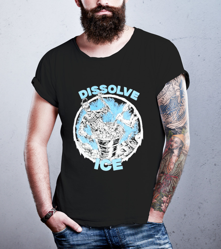 Dissolve Ice Undead Horror Bucket Stirring 2026 T-Shirt