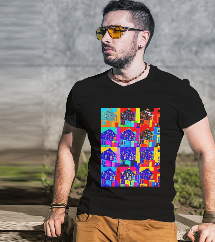 The Fulham Football Club Pop Art Craven Cottage T-Shirt
