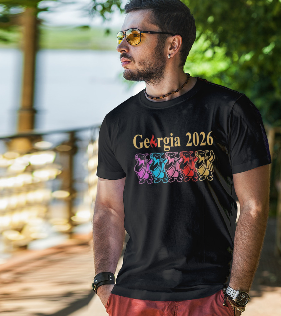 Georgia 2026 Colorful Penguin Lineup T-Shirt