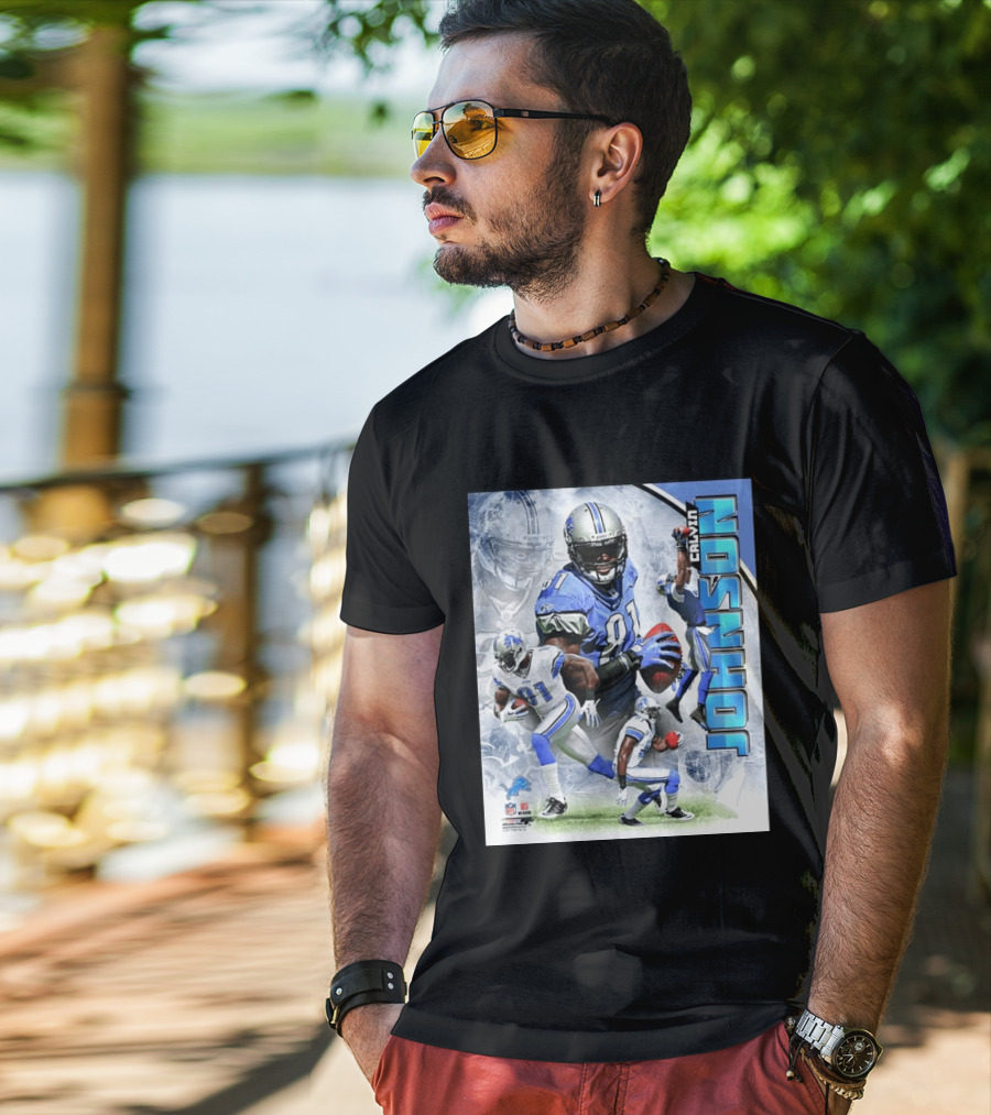 Calvin Johnson Detroit Lions NFL Football Superstar T-Shirt