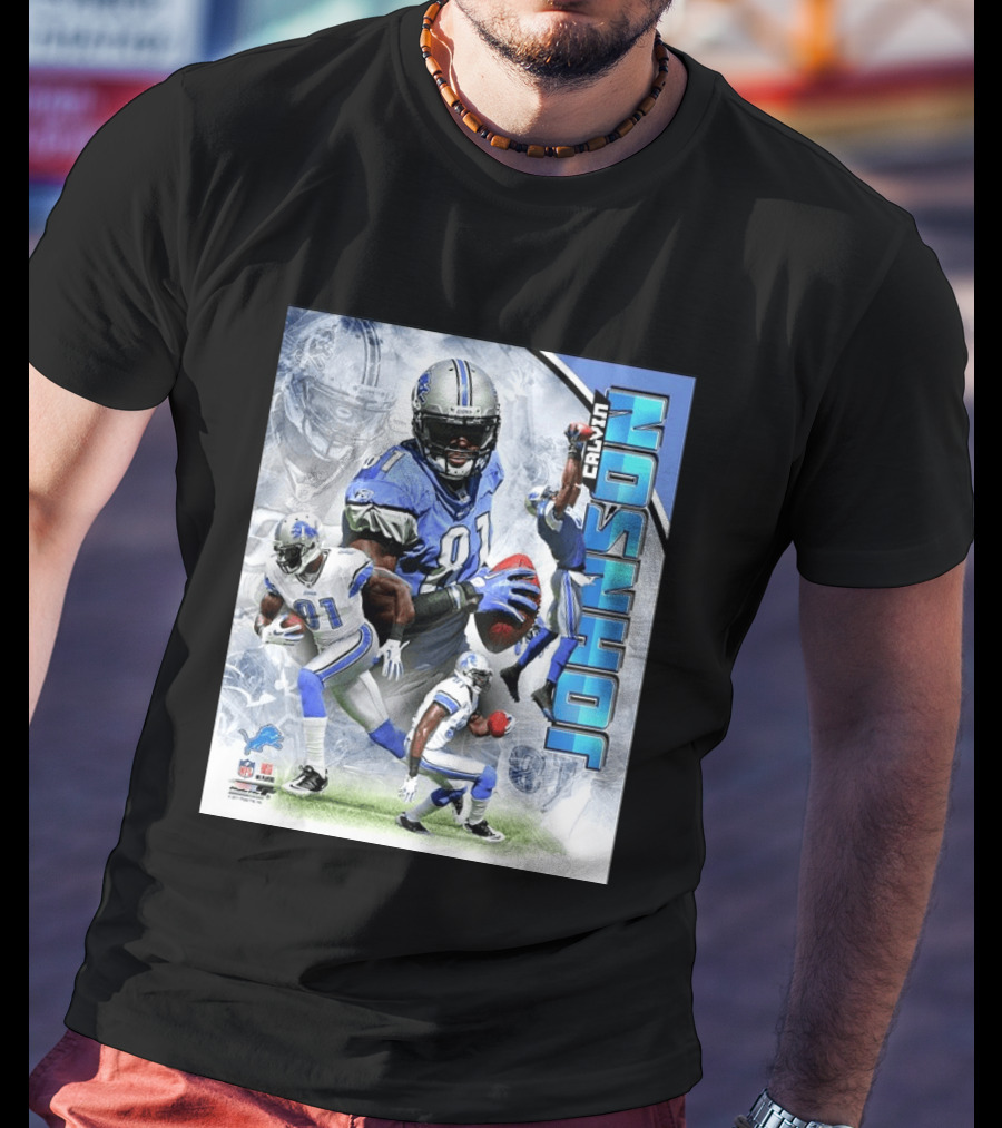 Calvin Johnson Detroit Lions NFL Football Superstar T-Shirt