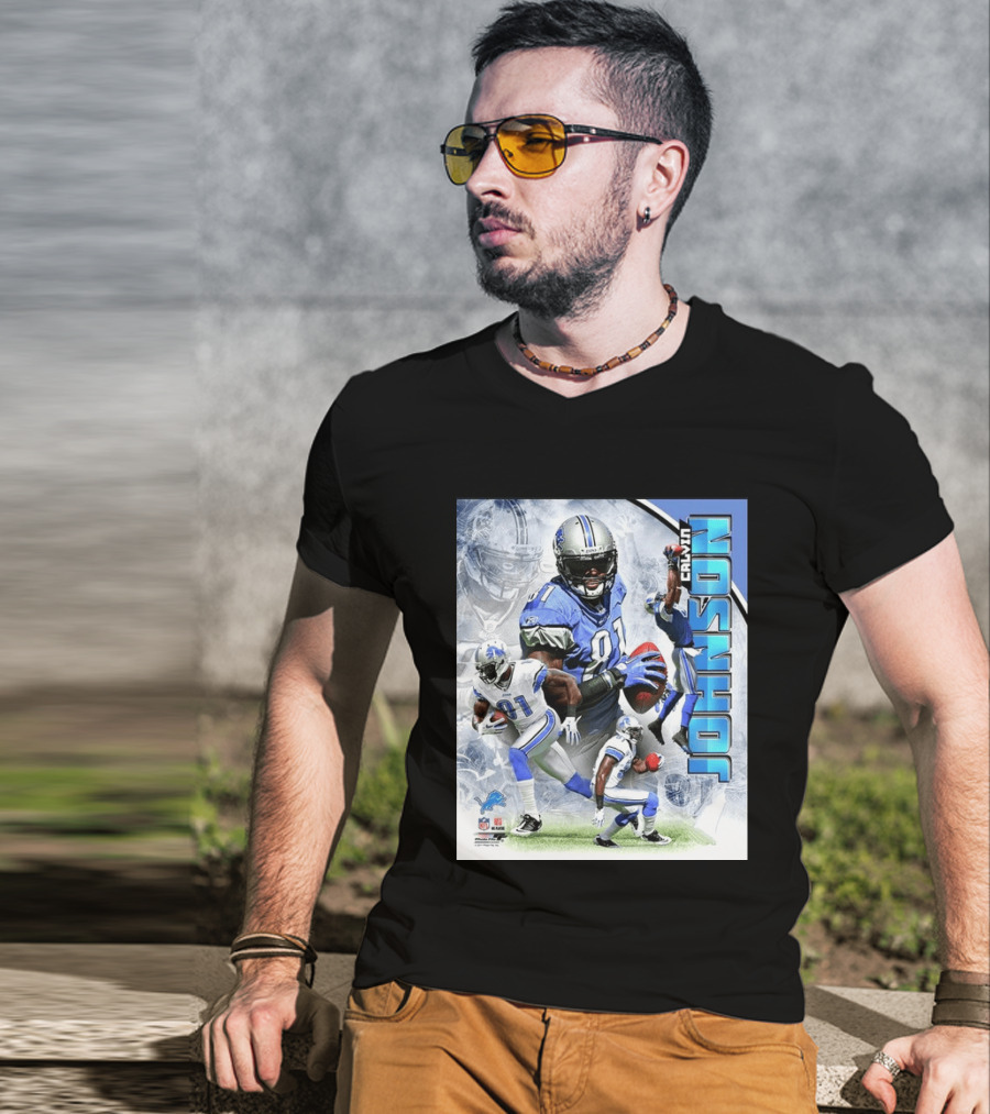 Calvin Johnson Detroit Lions NFL Football Superstar T-Shirt