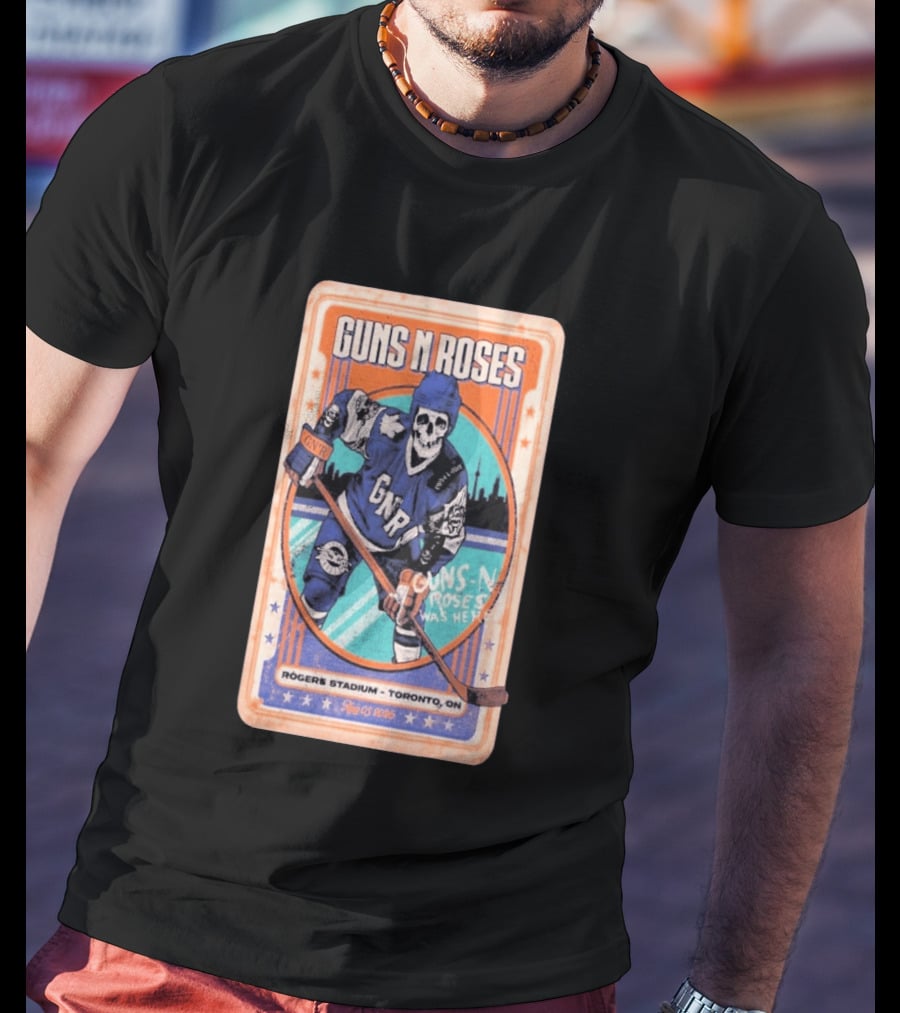 Guns N Roses Rogers Stadium Toronto ON 08 05 2026 Hockey Skeleton T-Shirt