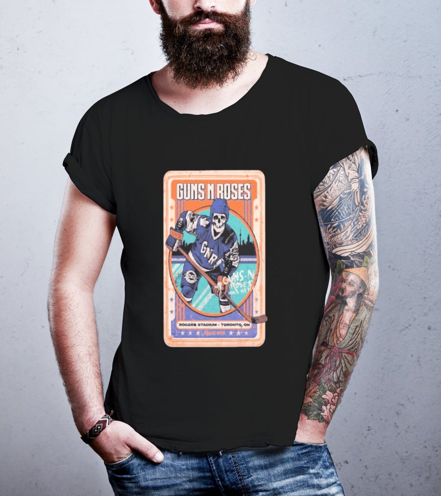 Guns N Roses Rogers Stadium Toronto ON 08 05 2026 Hockey Skeleton T-Shirt
