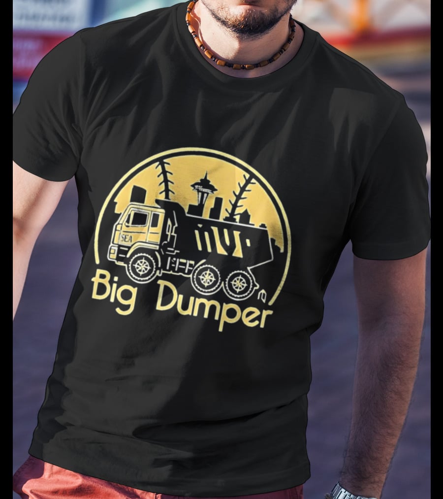 Big Dumper Cal Raleigh Seattle Skyline Truck Mvp T-Shirt