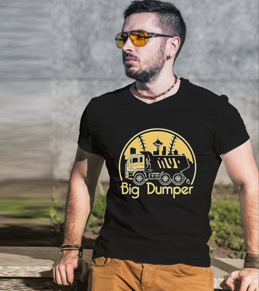 Big Dumper Cal Raleigh Seattle Skyline Truck Mvp T-Shirt