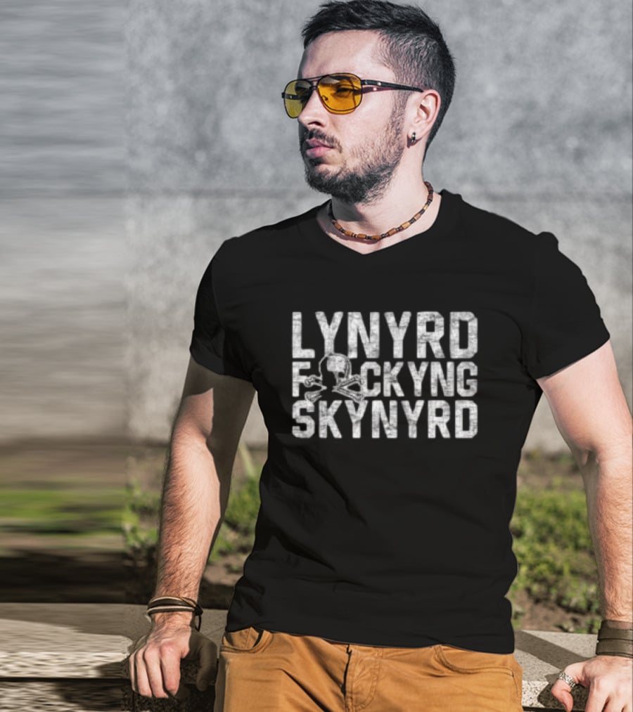 Lynyrd F*cking Skynyrd Lfs Black Football T-Shirt