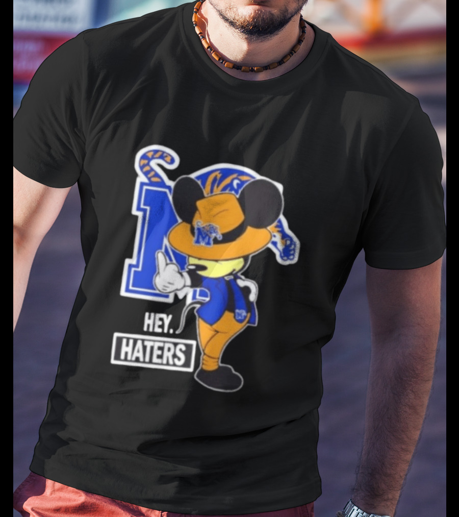 Mickey Hey Haters Memphis Tigers Football Fan T-Shirt