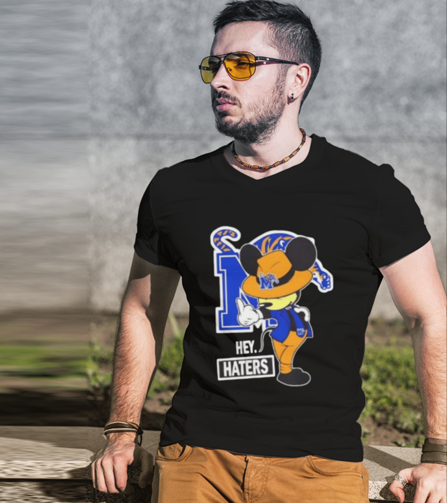 Mickey Hey Haters Memphis Tigers Football Fan T-Shirt