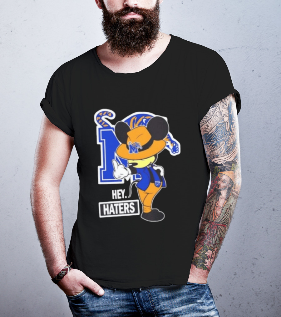 Mickey Hey Haters Memphis Tigers Football Fan T-Shirt