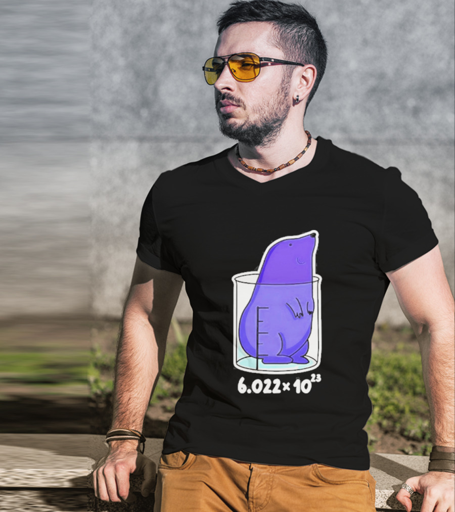 Mole 6.022 X 10²³ Avogadro Chemistry Beaker T-Shirt