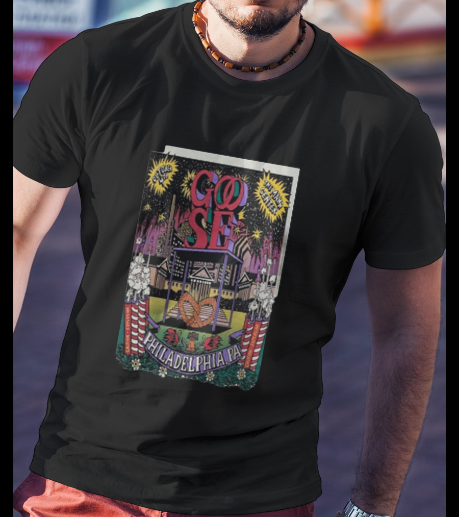 Goose Philadelphia Pa October 4 2025 Td Pavilion At The Mann Concert Event T-Shirt