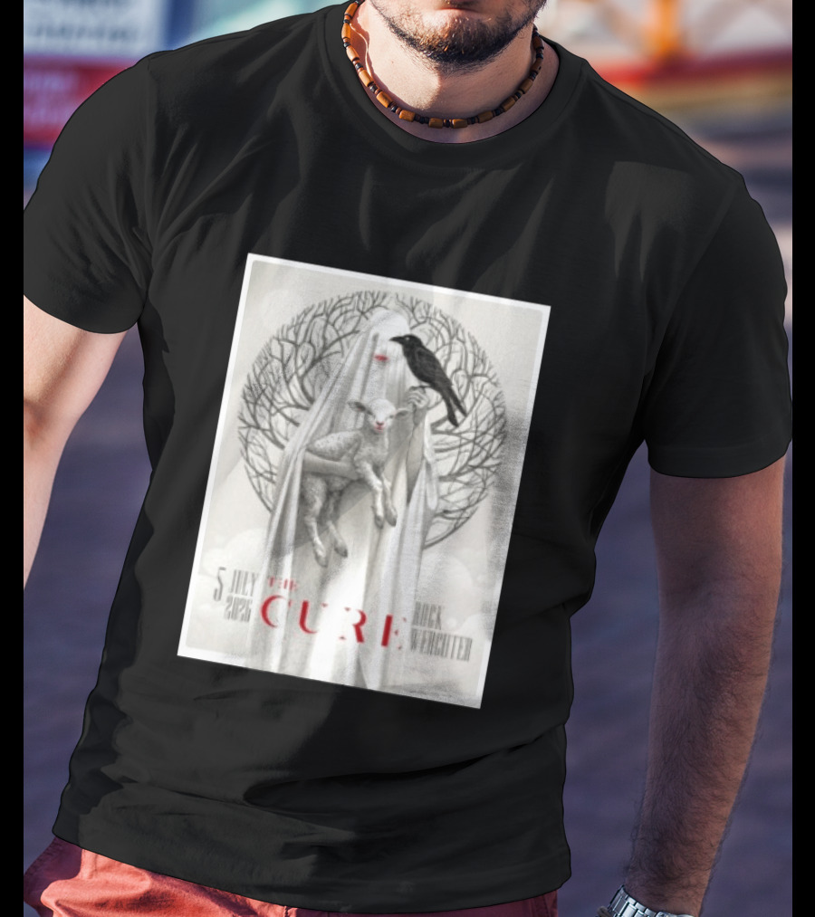 5 July 2026 The Cure Rock Werchter Raven And Lamb T-Shirt