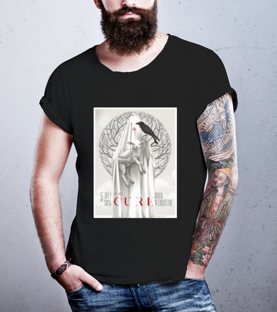 5 July 2026 The Cure Rock Werchter Raven And Lamb T-Shirt