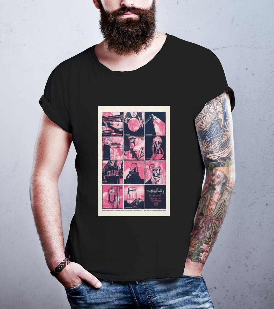 The Hold Steady Boys And Girls In America Tour 2026 Boston Chicago Portland Seattle New York T-Shirt