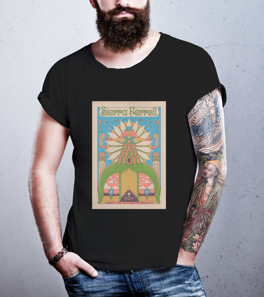 Sierra Ferrell August 5 2026 The Wiltern Los Angeles CA Psychedelic Tour T-Shirt