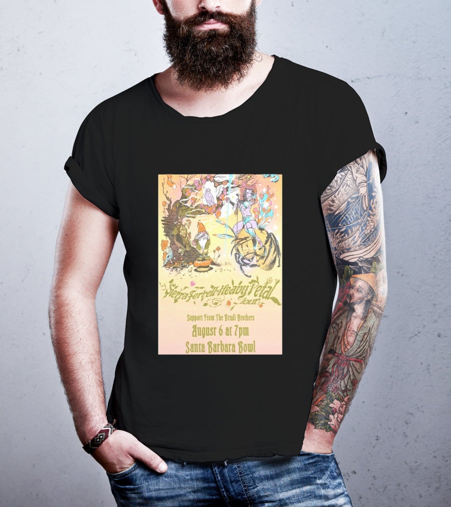 Sierra Ferrell Heavy Petal Tour Brudi Brothers Support August 6 Santa Barbara Bowl T-Shirt