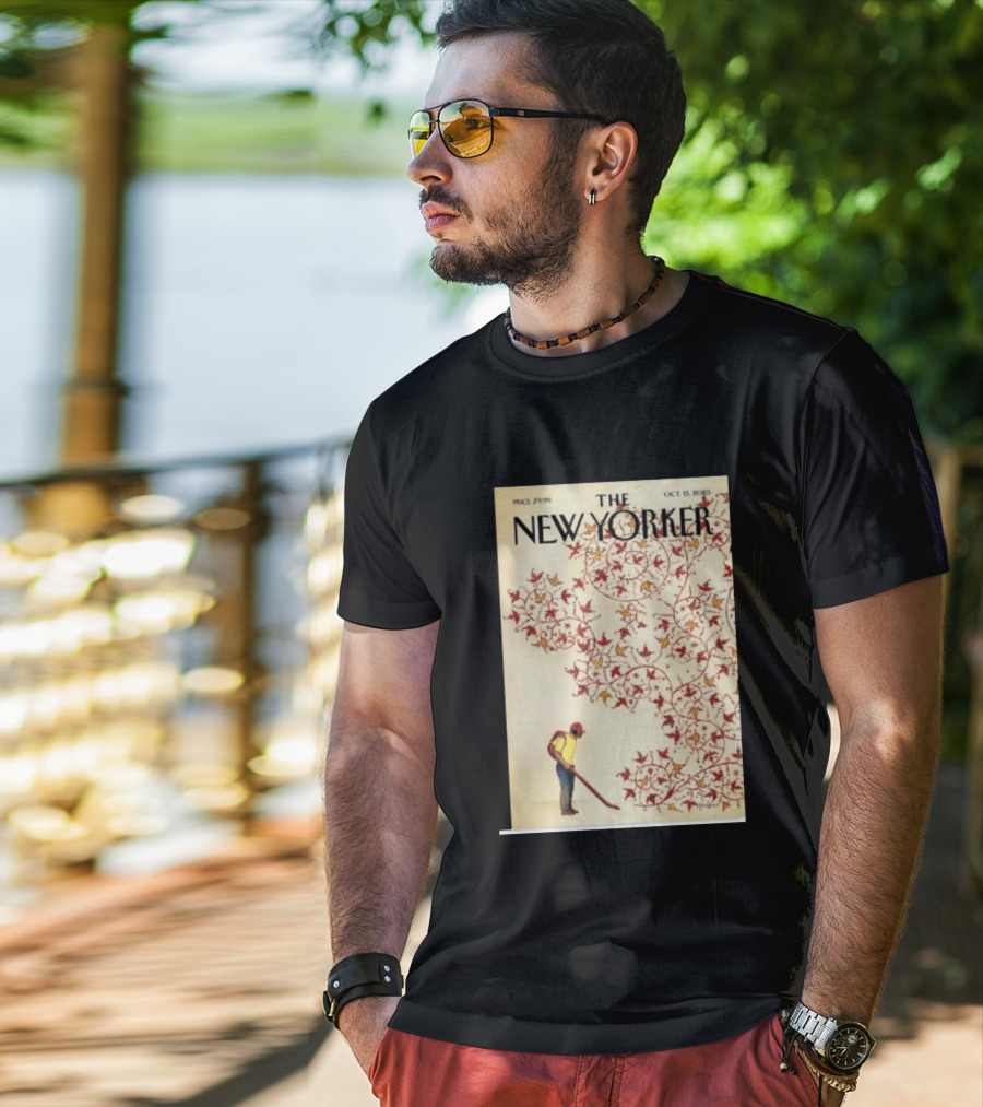 The New Yorker October 13 2025 Brian Stauffer Winds Of Change Vintage Cover T-Shirt