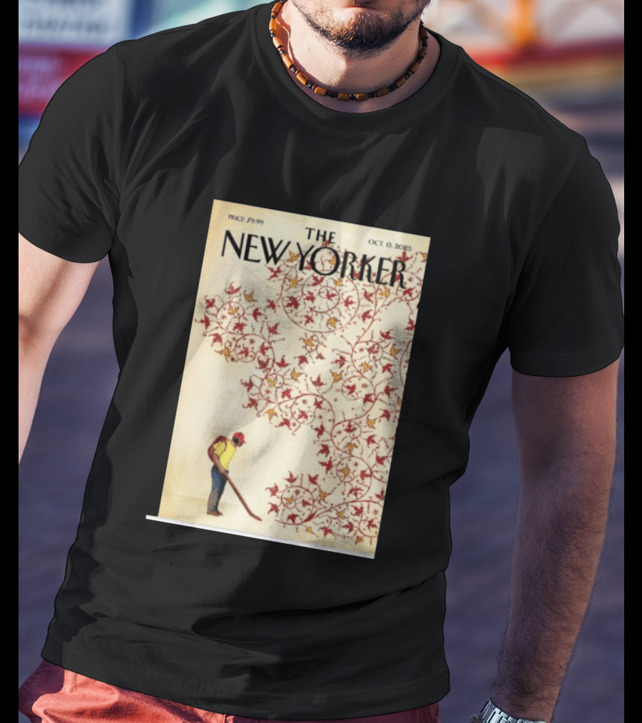 The New Yorker October 13 2025 Brian Stauffer Winds Of Change Vintage Cover T-Shirt