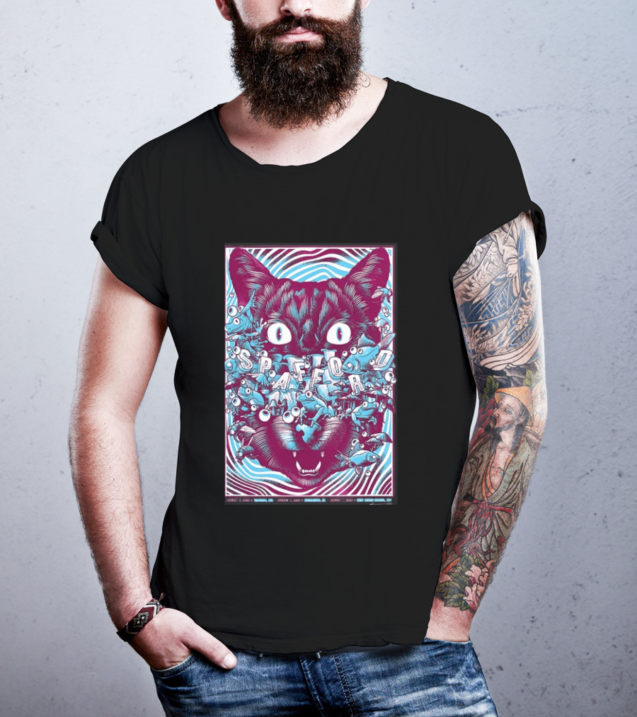 Spafford Richmond Virginia Tour Aug 6 2026 Cat Eyes And Fish T-Shirt