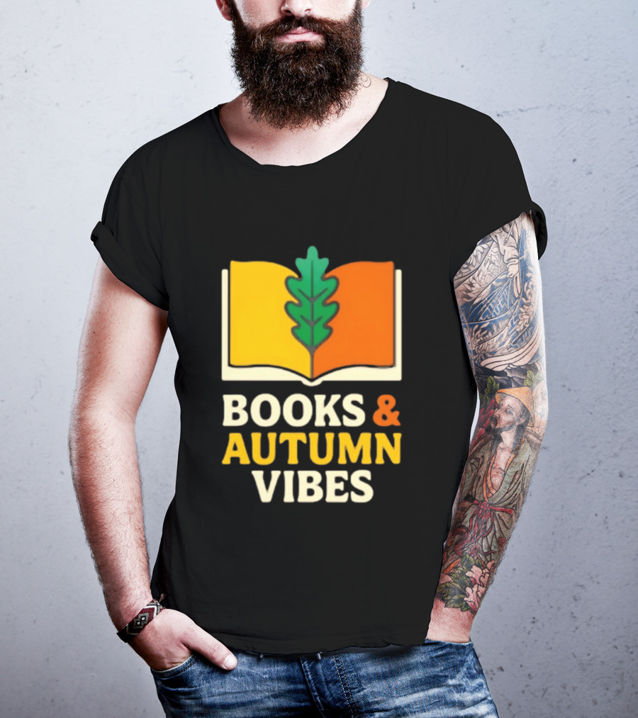 Books And Autumn Vibes Cozy Reading Season T-Shirt