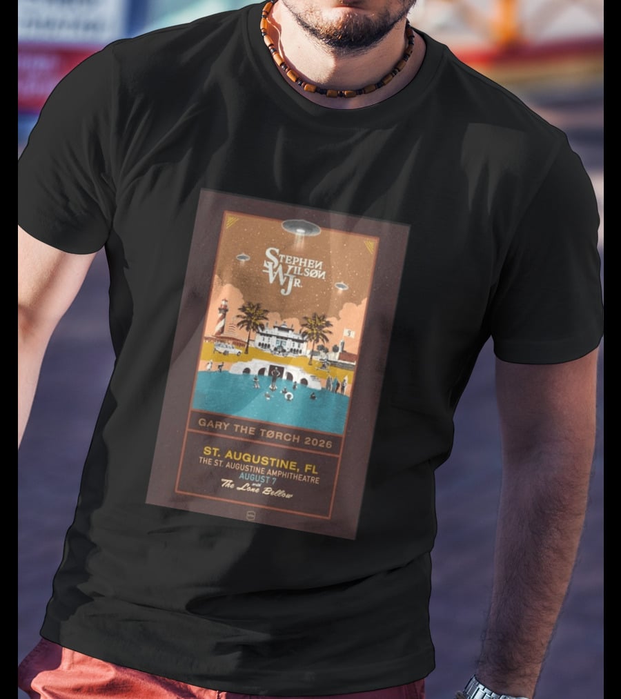 Stephen Wilson Jr St. Augustine Amphitheatre August 7 2026 Gary The Torch The Lone Bellow T-Shirt