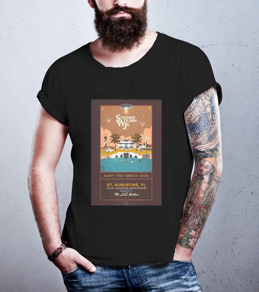 Stephen Wilson Jr St. Augustine Amphitheatre August 7 2026 Gary The Torch The Lone Bellow T-Shirt