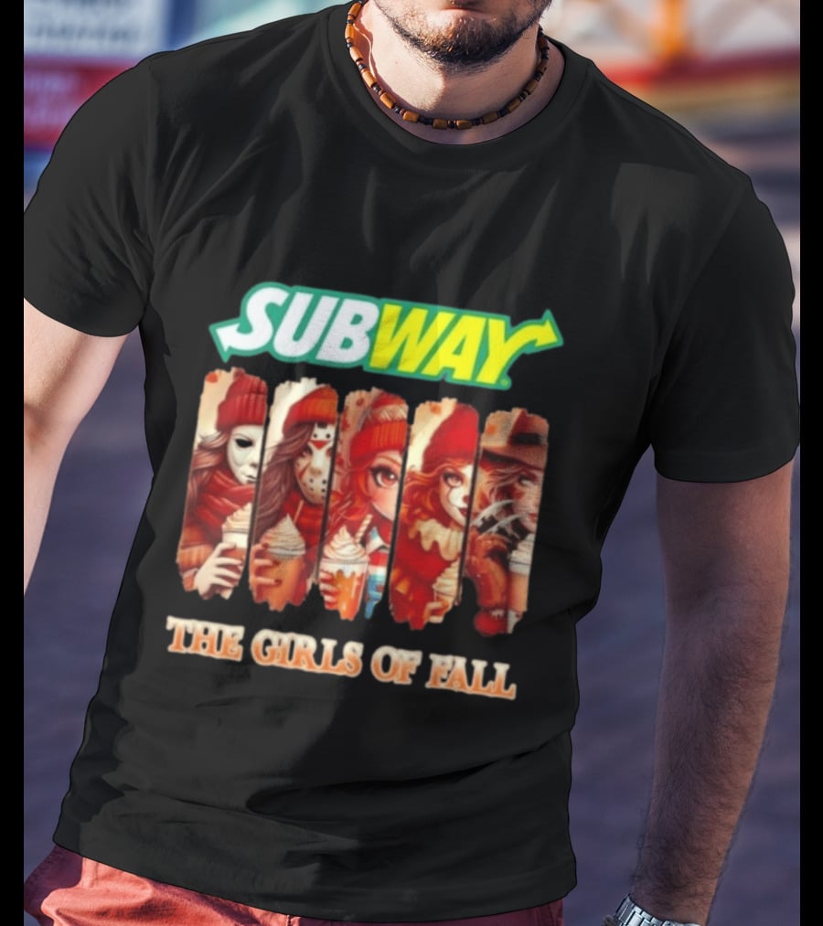 Trendy Subway The Girls Of Fall Cosplay Halloween T-Shirt