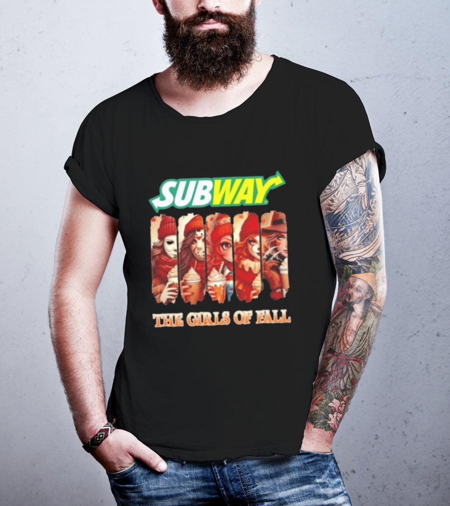 Trendy Subway The Girls Of Fall Cosplay Halloween T-Shirt