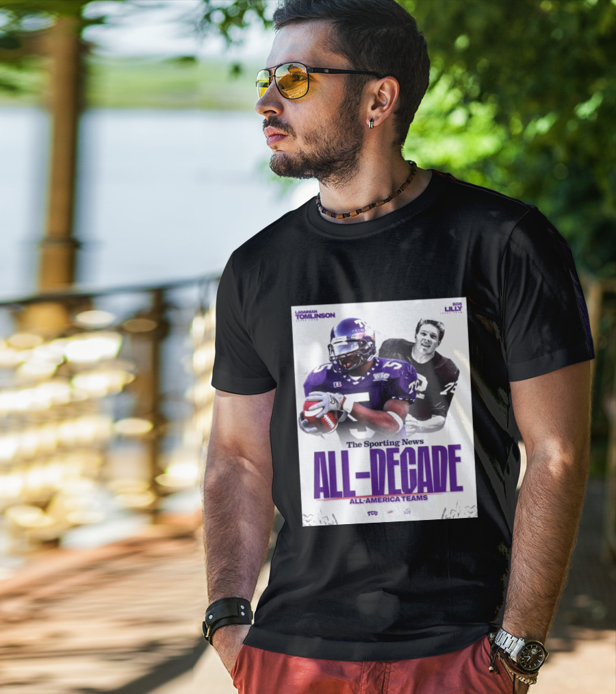 TCU Sporting News All Decade All America Teams LaDainian Tomlinson Bob Lilly T-Shirt