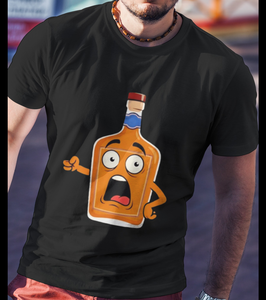 Tears Of The Left Whiskey Funny Cartoon Expression T-Shirt