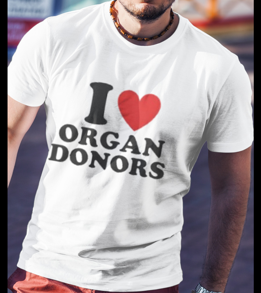 Buffalo Sabres I Love Organ Donors White T-Shirt